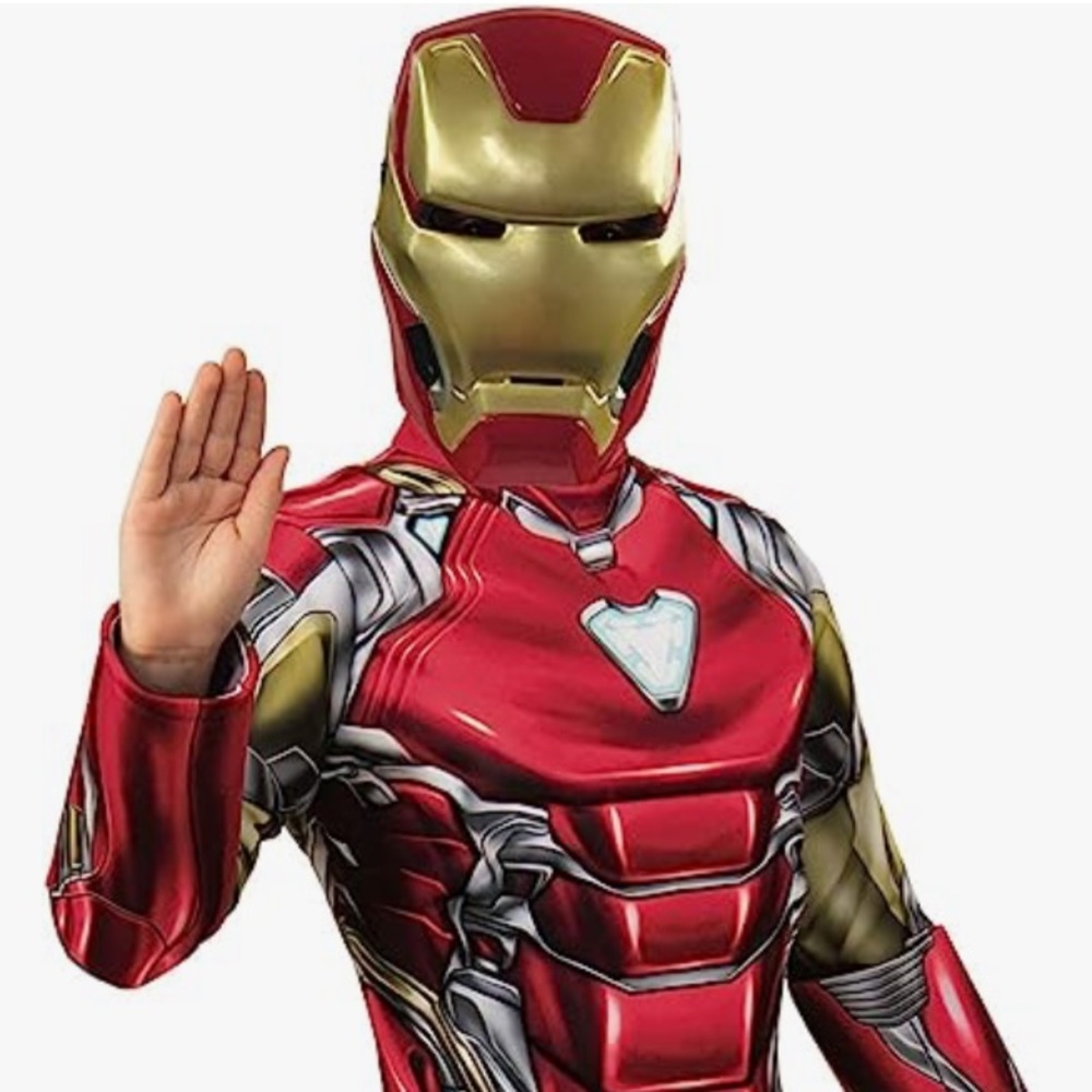 Iron man costume with helmet mask